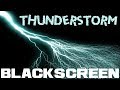Thunderstorm Black Screen with Rain Thunder and a bit of Wind Rain and Thunder Sounds for Relaxation