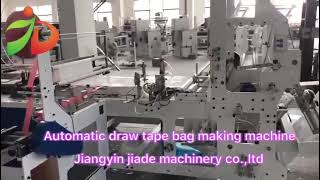 Automatic draw tape bag making machine with LDPE