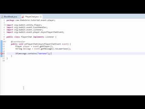 How to Make a Bukkit/Spigot Plugin | Episode 5 | Player Events
