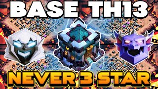 ANTI 3 TH13 WAR + RANK BATTLE BASE WITH COPY LINKS || TOP-5 TH13 BASE ANTI 3 STAR || TH13 BASE 2026