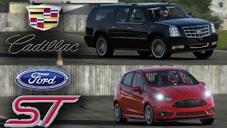 Forza 7 - Cadillac Escalade vs Ford Fiesta ST  Top Gear Track Battle! screenshot 5