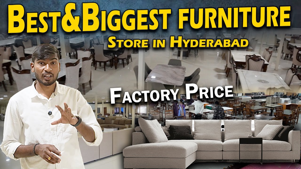 Best & Biggest furniture store in Hyderabad | Factory price sofa set dining table|| kreft furniture