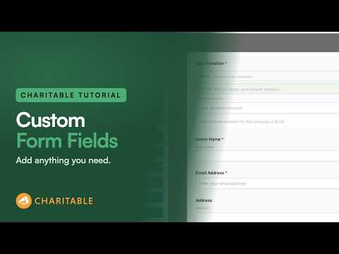 How to Add Custom Fields to a WordPress Donation Form (Charitable)
