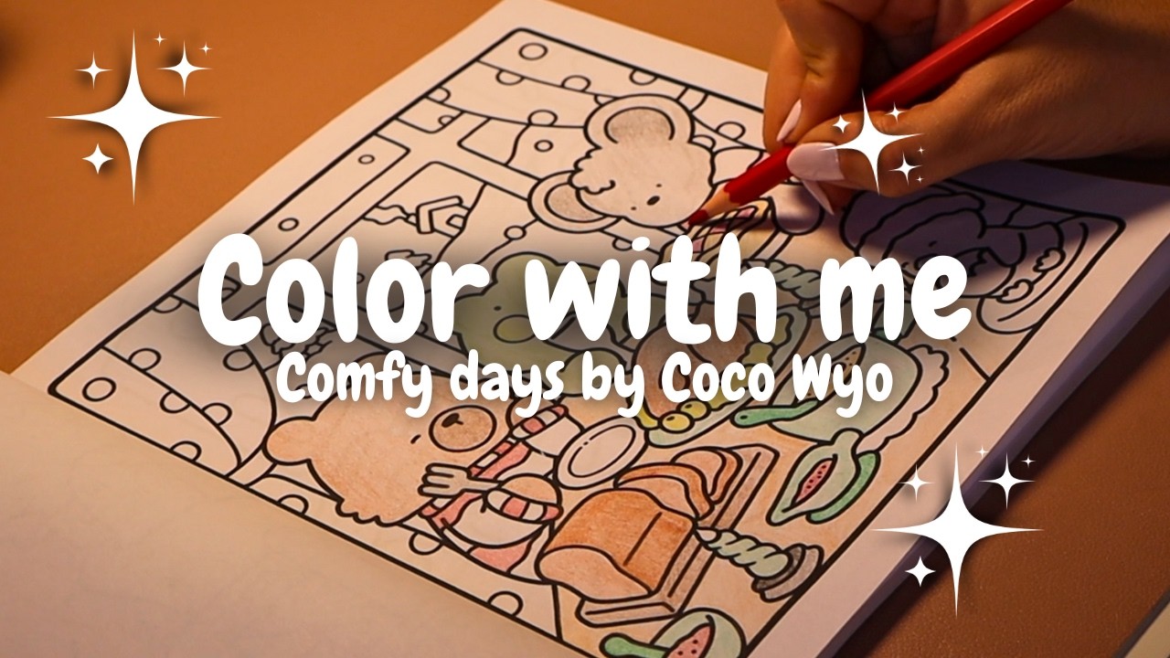 Color with me (ASMR) 🌷 Comfy days by Coco Wyo ✨