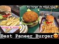 Best loaded paneer burger   burger with fries  foodvoodindia