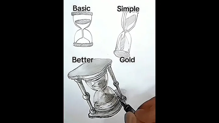 How to Draw an HOURGLASS - Timelapse⏳️ #shorts #art #hourglass