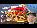 Mini Wonton Tacos on the Blackstone Griddle | Easy BBQ Appetizer Recipe