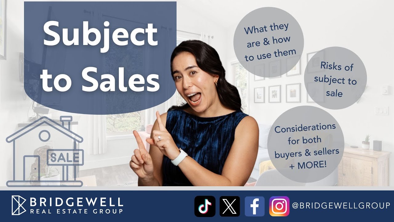 What is a Subject to Sale Offer in Real Estate BC - YouTube