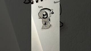How to draw Grim reaper tutorial 💀 #shorts