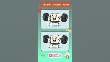 Find 3 Differences – Marshmallow Weightlifter Powers Through with Belt and Chalk #116