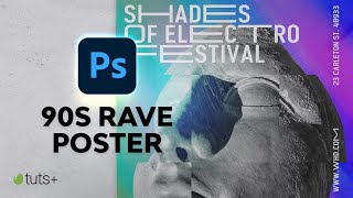 How to Create a 90s Abstract Rave Poster in Adobe Photoshop