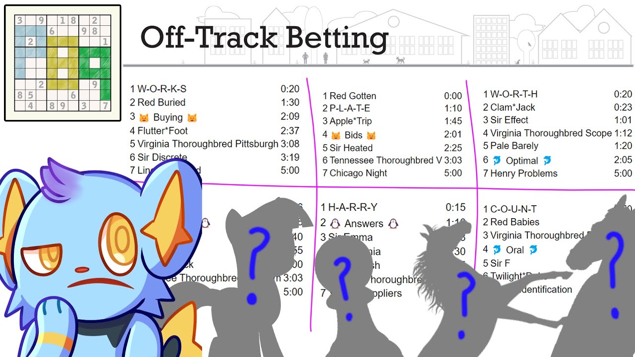 A Nice Short Puzzle About Horses (Only Six Hours!) | Off-Track Betting | Puzzle Boat 9