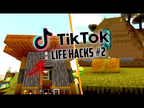 PROBÉ TRUCOS de MINECRAFT que VI en TIKTOK... ¿FUNCIONAN o son FAKE?
