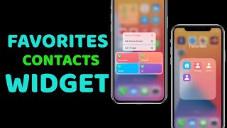 HOW TO RECREATE FAVORITES CONTACTS WIDGET AND ADD CONTACTS SHORTCUTS TO YOUR HOME SCREEN IN iOS 14 screenshot 5