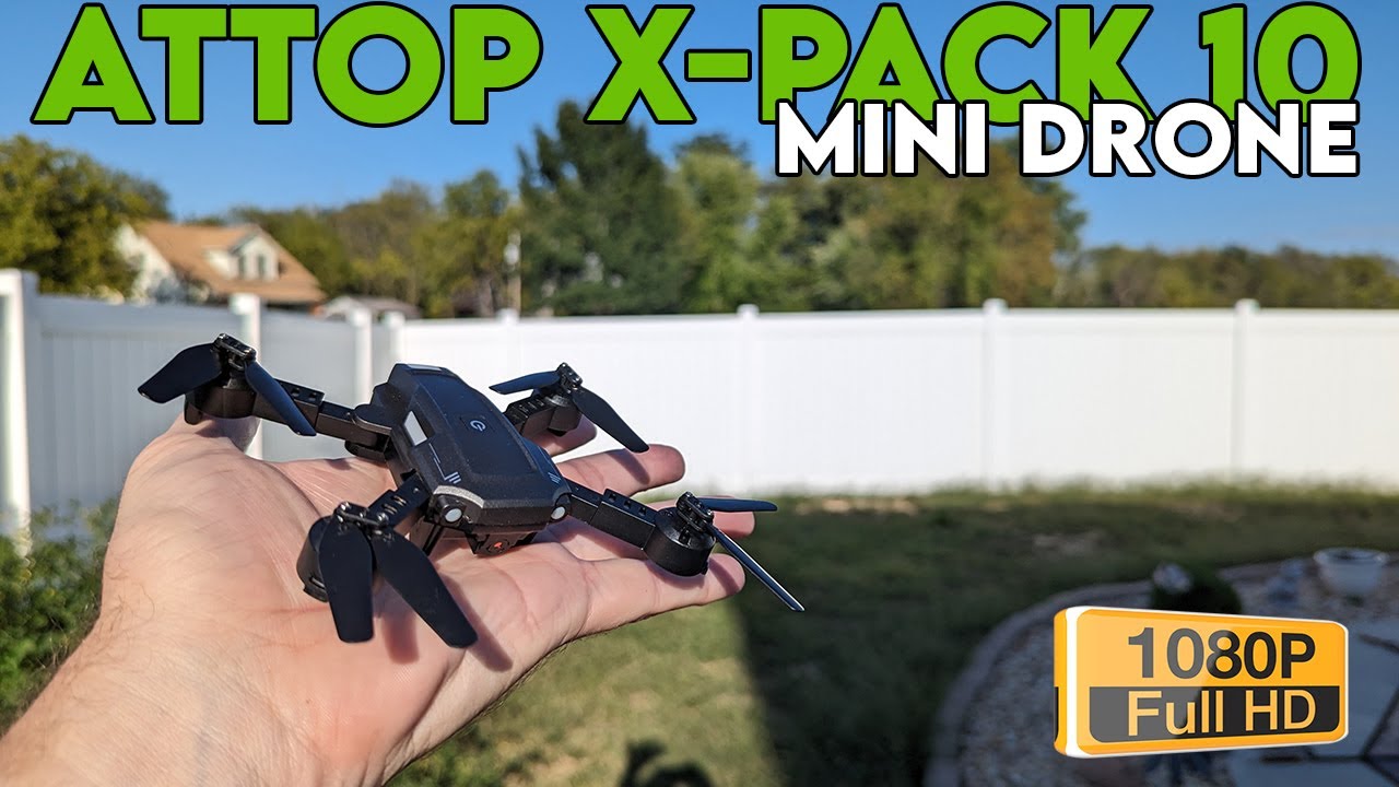 Attop X-Pack 10 Mini Drone with 1080p Camera Review - YouTube