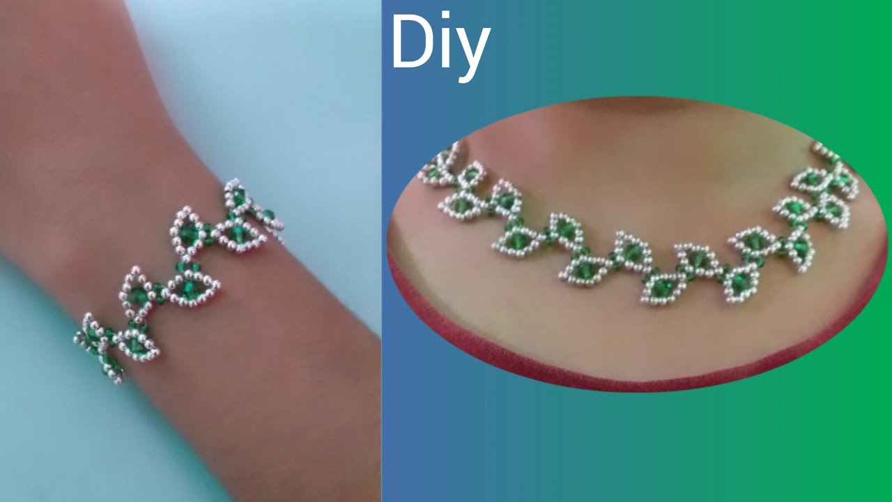 Diy simple and easy Bracelet and Necklace // Beading tutorial for ...