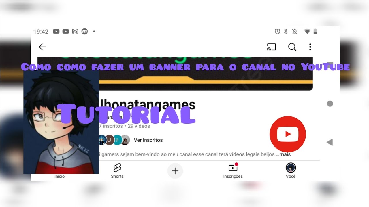Como fazer seu banner e perfil para o seu canal - YouTube