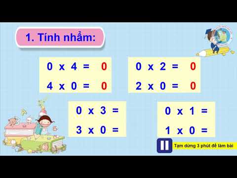 Video Toán 2 - Số 0 trong phép nhân và phép chia - YouTube