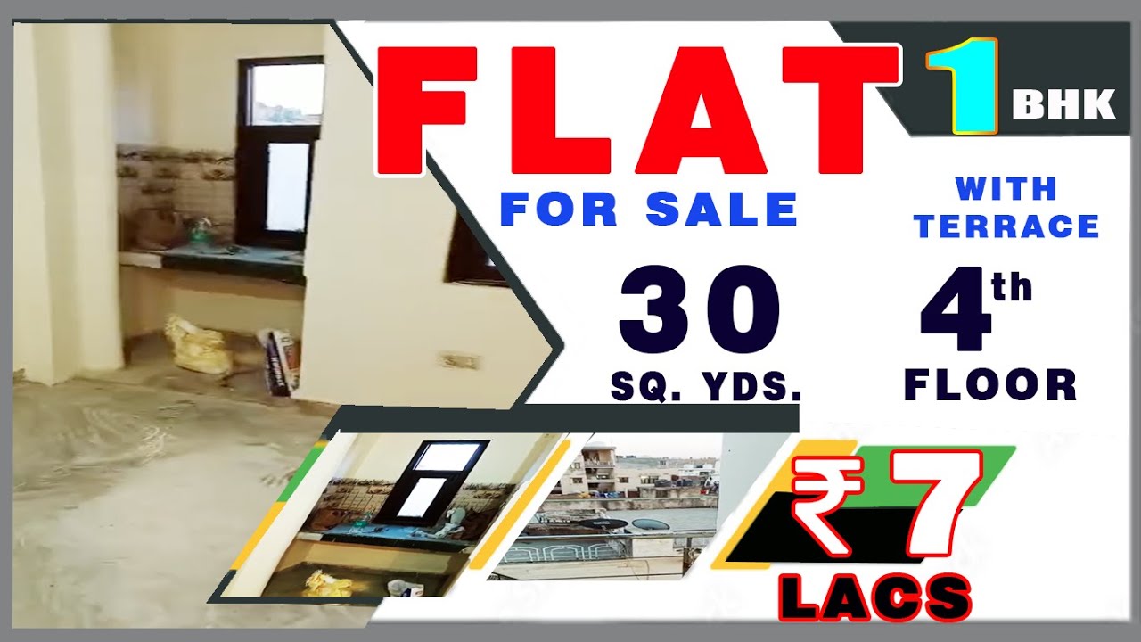 Flat for Sale in Zakir Nagar, N.Delhi, 1BHK, 30 Gaz Top Floor with