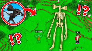JJ and Mikey Found Sirenhead Skeleton Print at Night in Minecraft - Maizen ?!