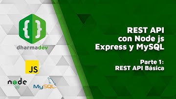 REST API con Node js, Express y MySQL - Parte 1 - REST API Básica
