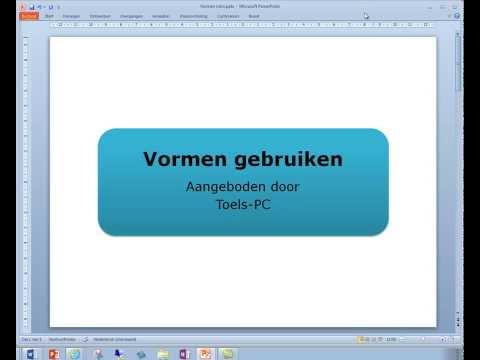 Vormen gebruiken in PowerPoint, Word en Excel