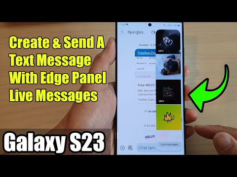 Galaxy S23's: How to Create & Send A Text Message With Edge Panel Live Messages
