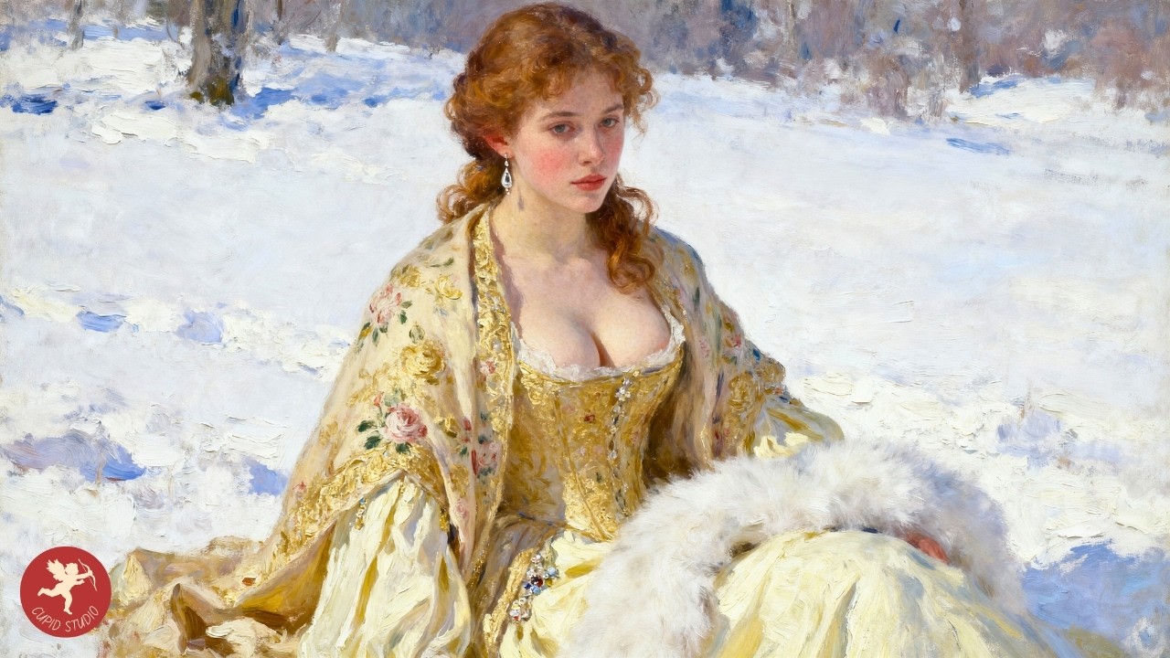 Claude Monet Painting Normandy Rouen Cathedral in Winter with Relaxing Music