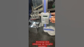 forming die check on heights gauge #formingdies #mitutoyo #heightgauges #shorts #viral