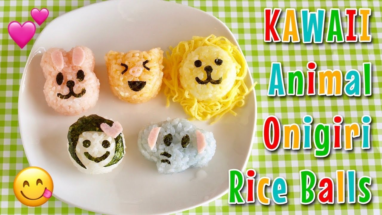 Kawaii Animal Onigiri Rice Balls Recipe | OCHIKERON | Create Eat Happy :) | ochikeron