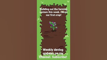 Pixel art plant for the farming system - Devlog