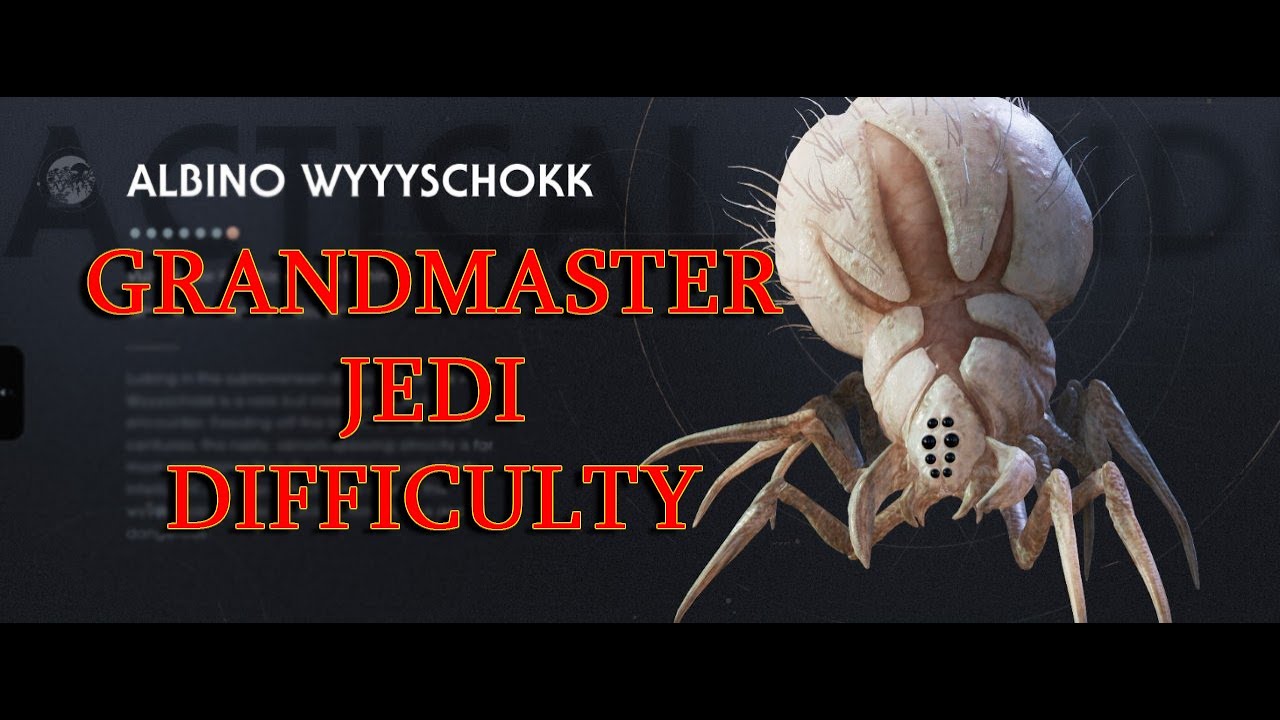 Aggressive white spider. Albino wyyyshokk. STAR WARS Jedi  Fallen Order. shorts