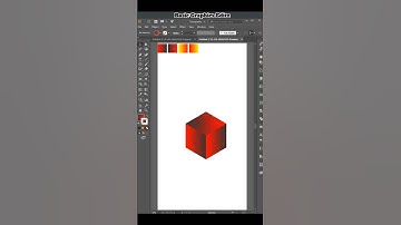 Create a 3D Cube Design in Adobe Illustrator Tutorial #shorts #illustrator #tutorial