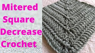 How to Make a Mitered Square with Double Crochet (DC) Decreases