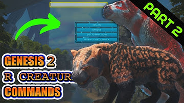 Ark R Creatures Spawn Commands PART 2 | 5 NEW Ark Genesis Part 2 R Dinos! Direwolf, Thyla and More!