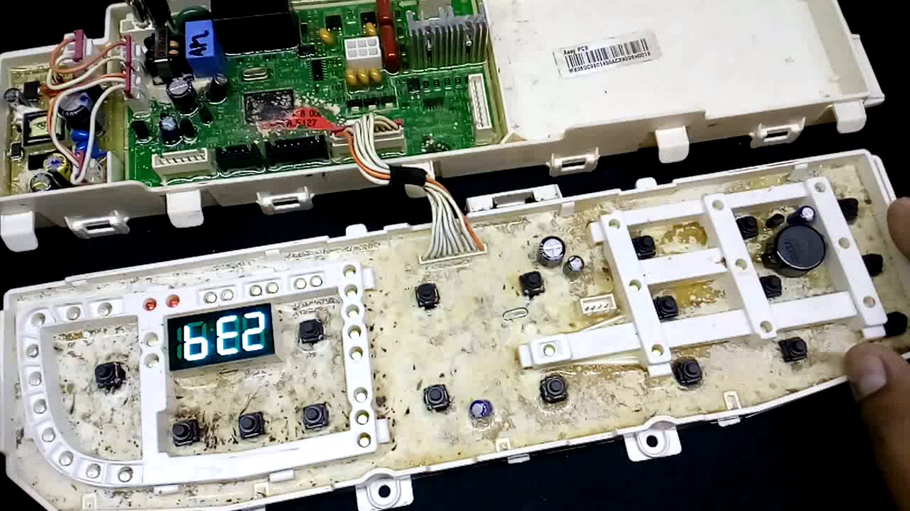 Samsung washing machine, falla de push button