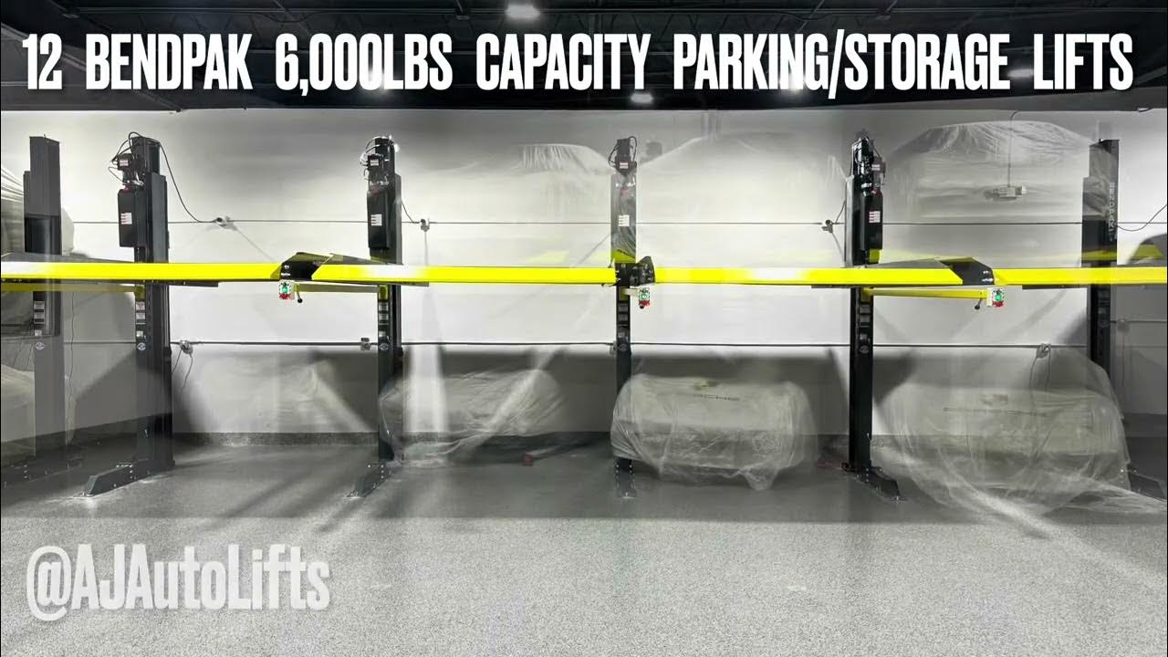 Car Storage Lift Install BendPak PL6000DC YouTube
