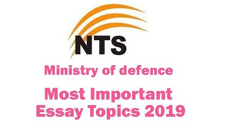 Important Essay Topics | Ministry of Defense MOD Descriptive tests 2019