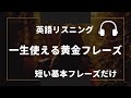 【一生使える黄金フレーズ】短い基本フレーズだけ 英語脳を作るトレーニング （後半忙しい人用） 聞き流しリスニング・シャドーイング・リピーティング