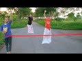 Kids go to School Play Bag Jumping Competition who's The Fastest | Song For Children