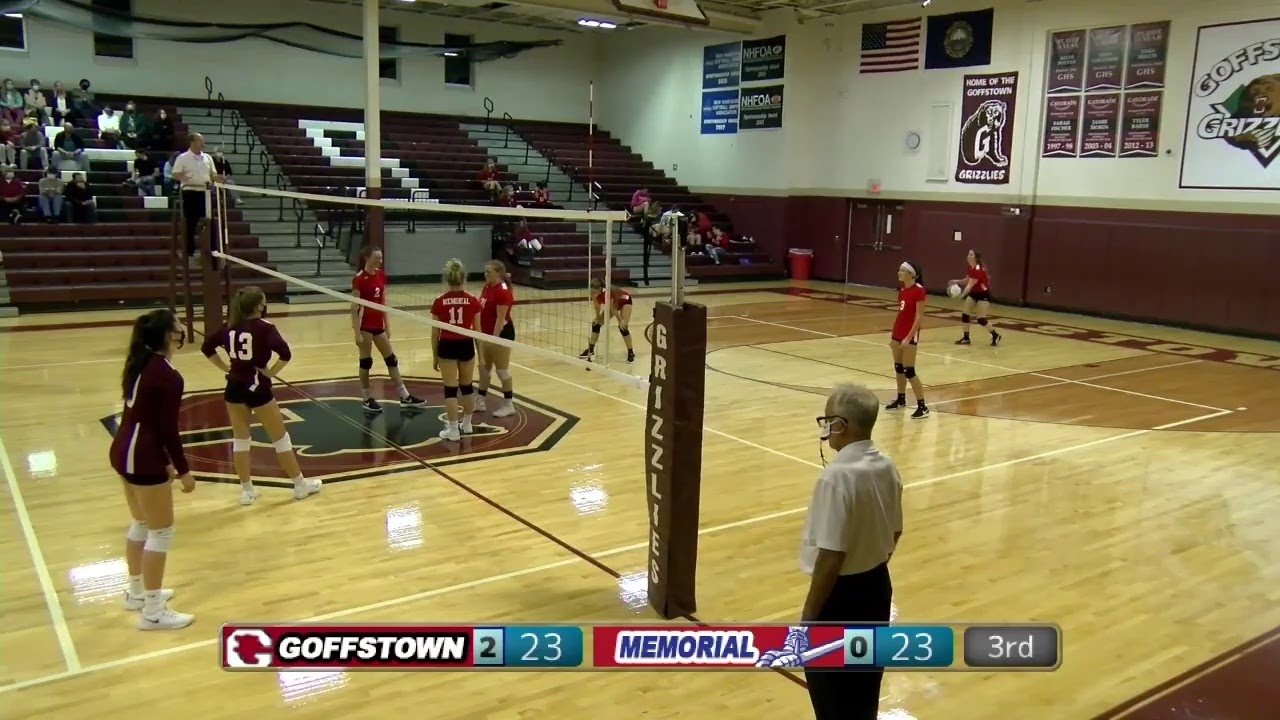 Goffstown Volleyball vs Memorial October 21, 2020 YouTube