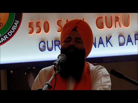 Guru Nanak Darbar Dubai 22.11.2019 Bhai Amrik Singh ji Hajuri Ragi G.N.Darbar Dubai