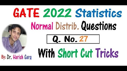 Q No. 27 | GATE 2022 Statistics | With Short Cut Tricks