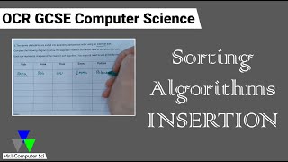 Sorting Algorithms | Insertion Sort | GCSE Computer Science