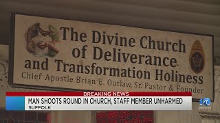 Man shoots round at Suffolk church during service, staff member unharmed