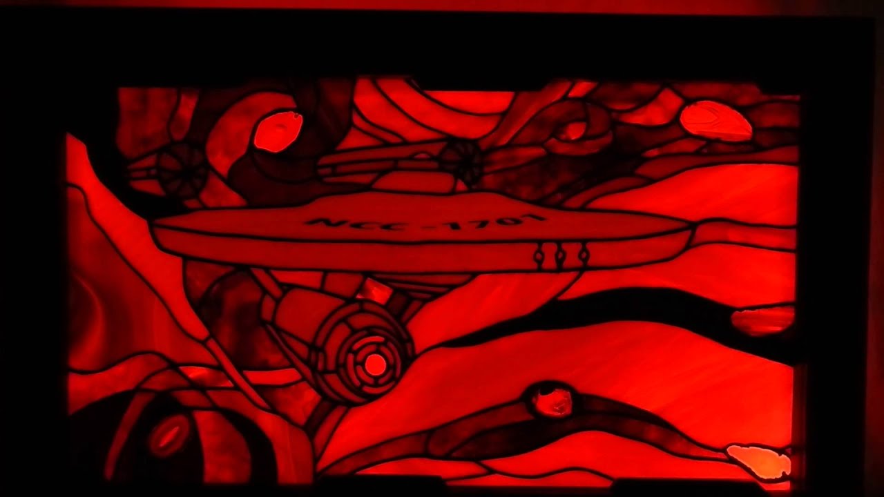 Star Trek "The Enterprise" Stained Glass Art YouTube