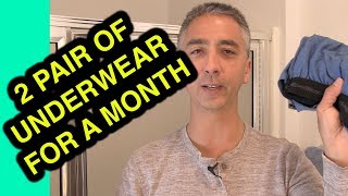 How to Wash and Travel With ONLY 2 Pair of Underwear For a Month