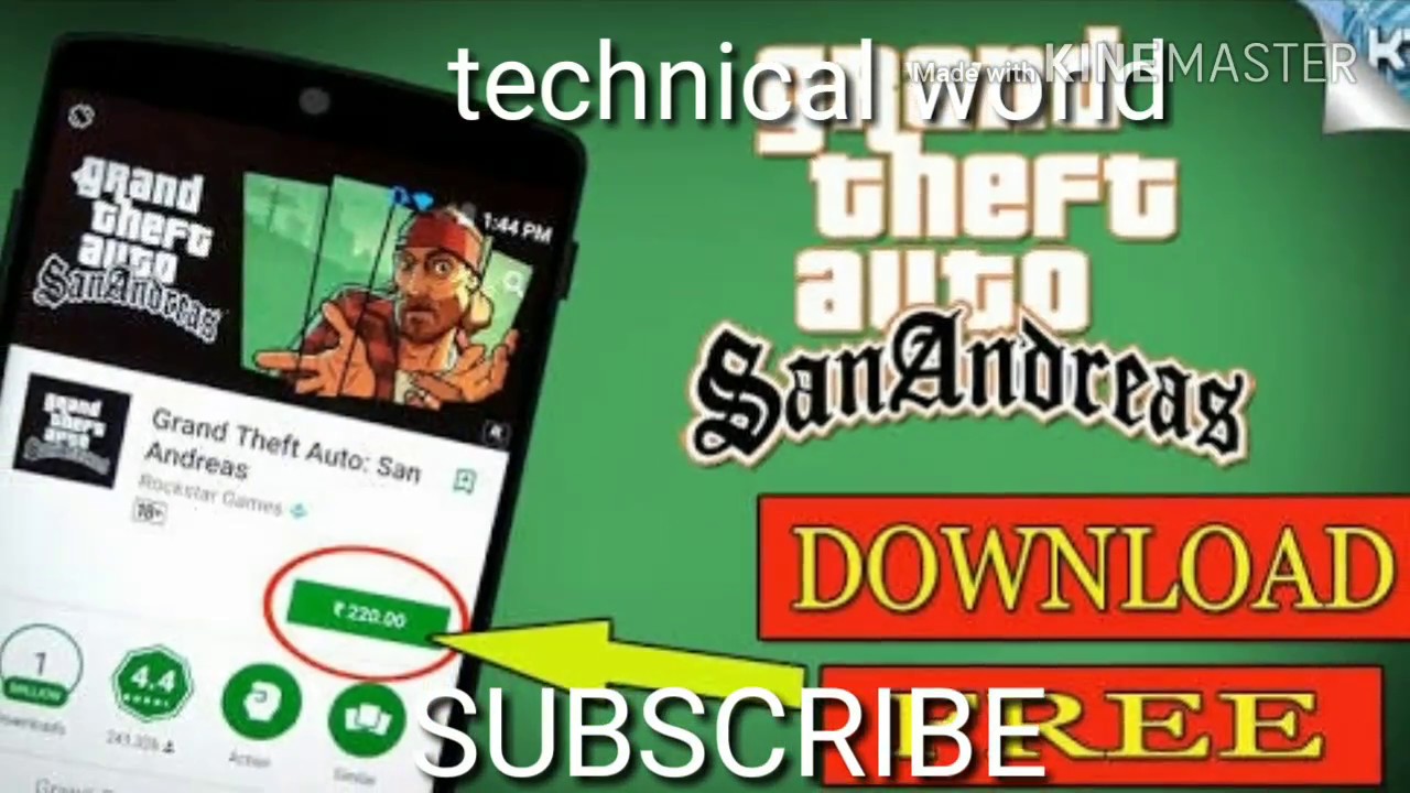 How to download GTA san andreas in Android phone for free. - YouTube