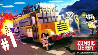 Zombie derby : Pixel survival gameplay walkthrough part 1 | Sheriff MAX upgraded #zombiegames screenshot 5