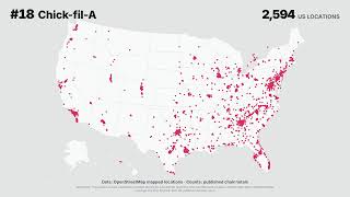 The 30 Biggest US Fast Food Chains, Mapped Location by Location